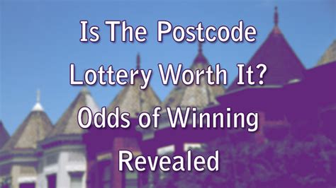 odds on winning postcode lottery|Postcode Lottery Statistics.